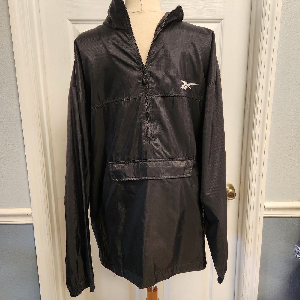 Reebok Black Windbreaker Jacket